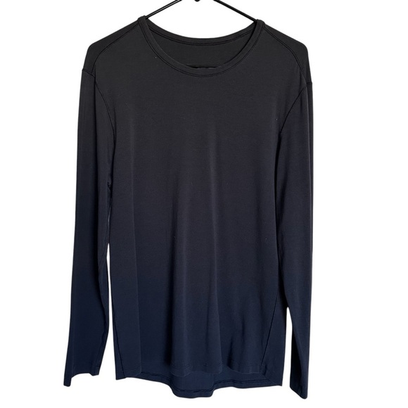 Lululemon Black Crewneck Long Sleeve Shirt Mens - Picture 1 of 8